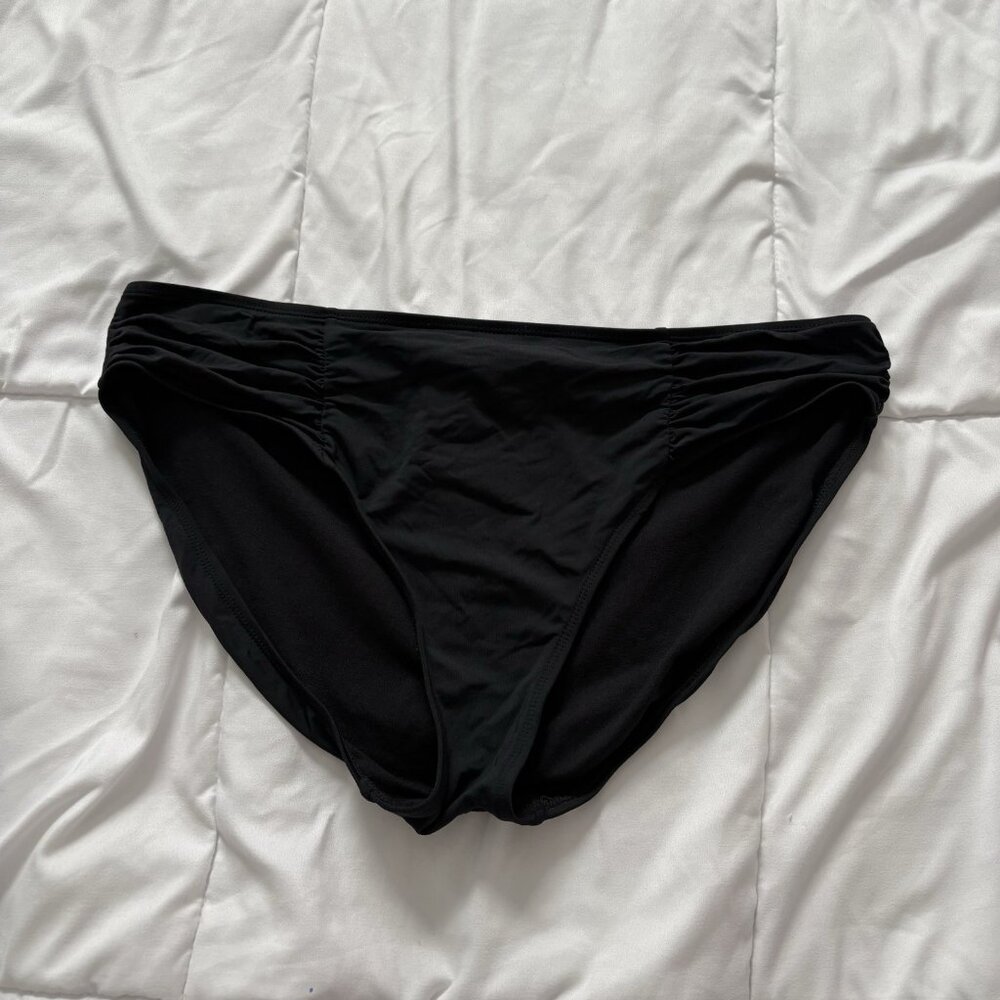 Anne Cole Womens Size 16 Black Bikini Bottom Swimwear Swimsuit Beach Summer‎